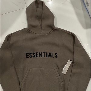 SOLD Fear of God Essentials knit hoodie